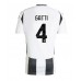 Juventus Federico Gatti #4 Hjemmedrakt 2024-25 Kortermet